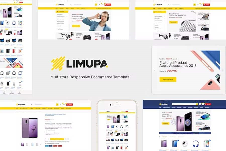 LIMUPA – TECHNOLOGY OPENCART THEME (INCLUDED COLOR SWATCHES)